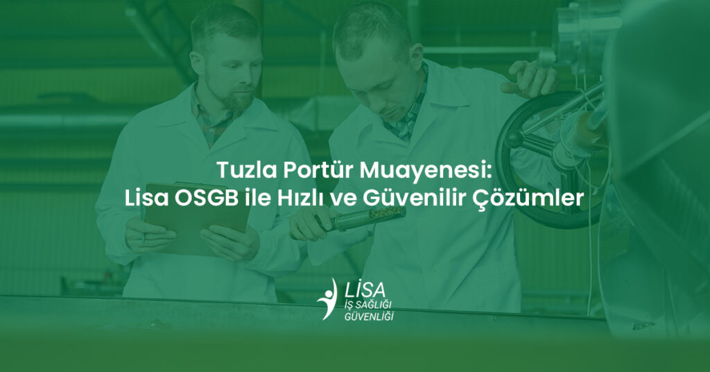Tuzla'da gıda ve hijyen sektöründe çalışan personellere yönelik portör muayenesi ve sağlık taraması yapan uzmanlar.